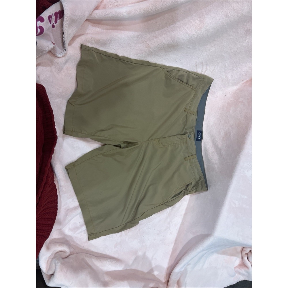 Men's Khaki‎ Shorts size 38 Stretch Comfort Nylon/Spandex 10.5" inseam CHAPS 125